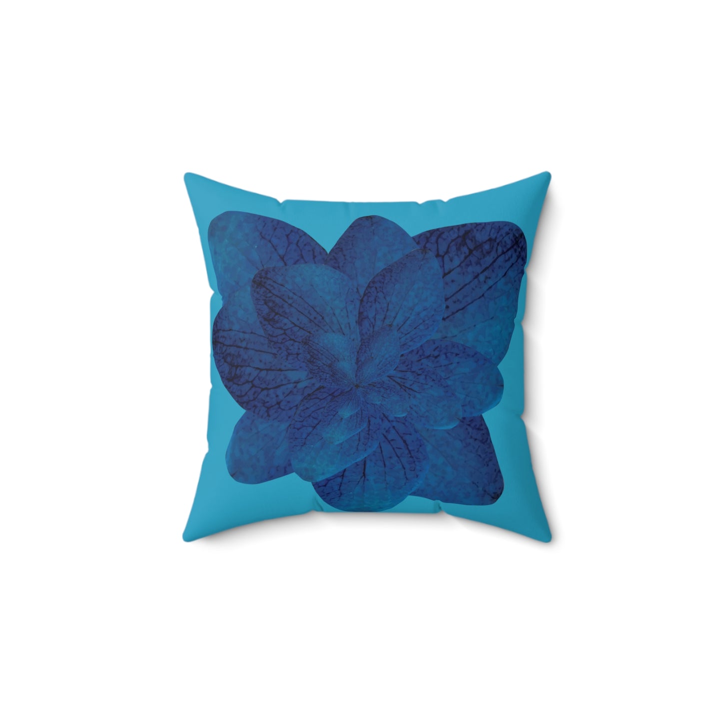 Blue Leaves Pillow