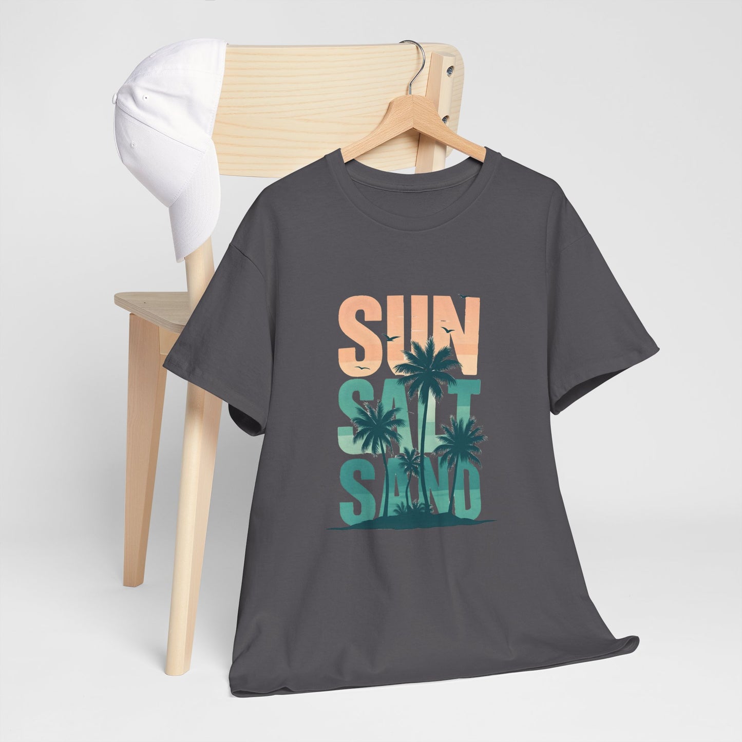 Sun, Salt, Sand Unisex Heavy Cotton Tee | Beach Vibes