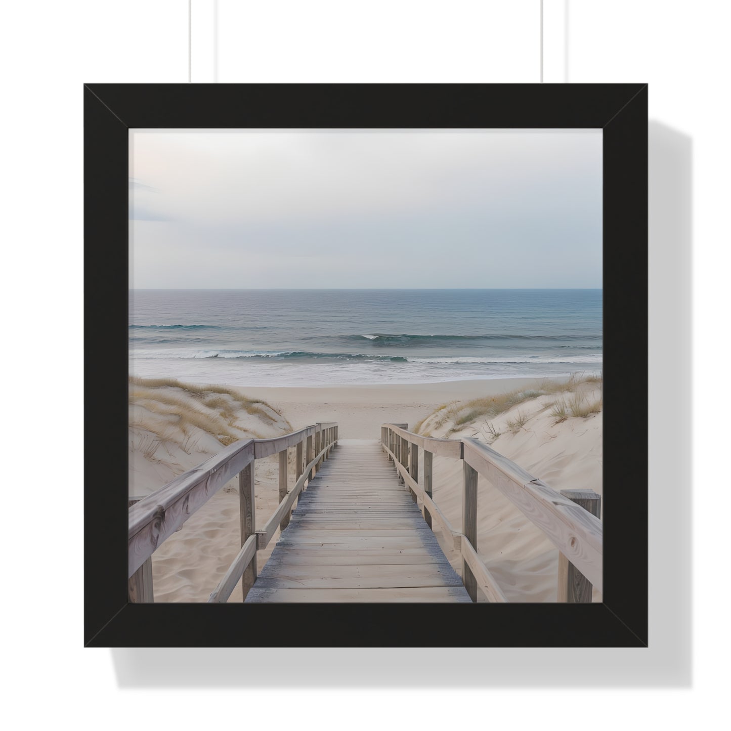 Coastal Serenity Framed Vertical Poster, Beach Decor, Coastal Vibes