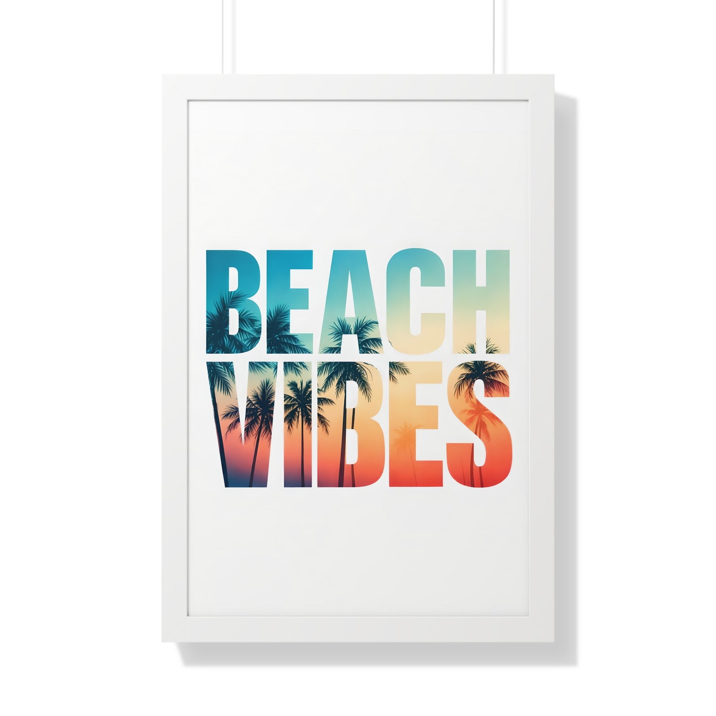 Beach Vibes Framed Poster