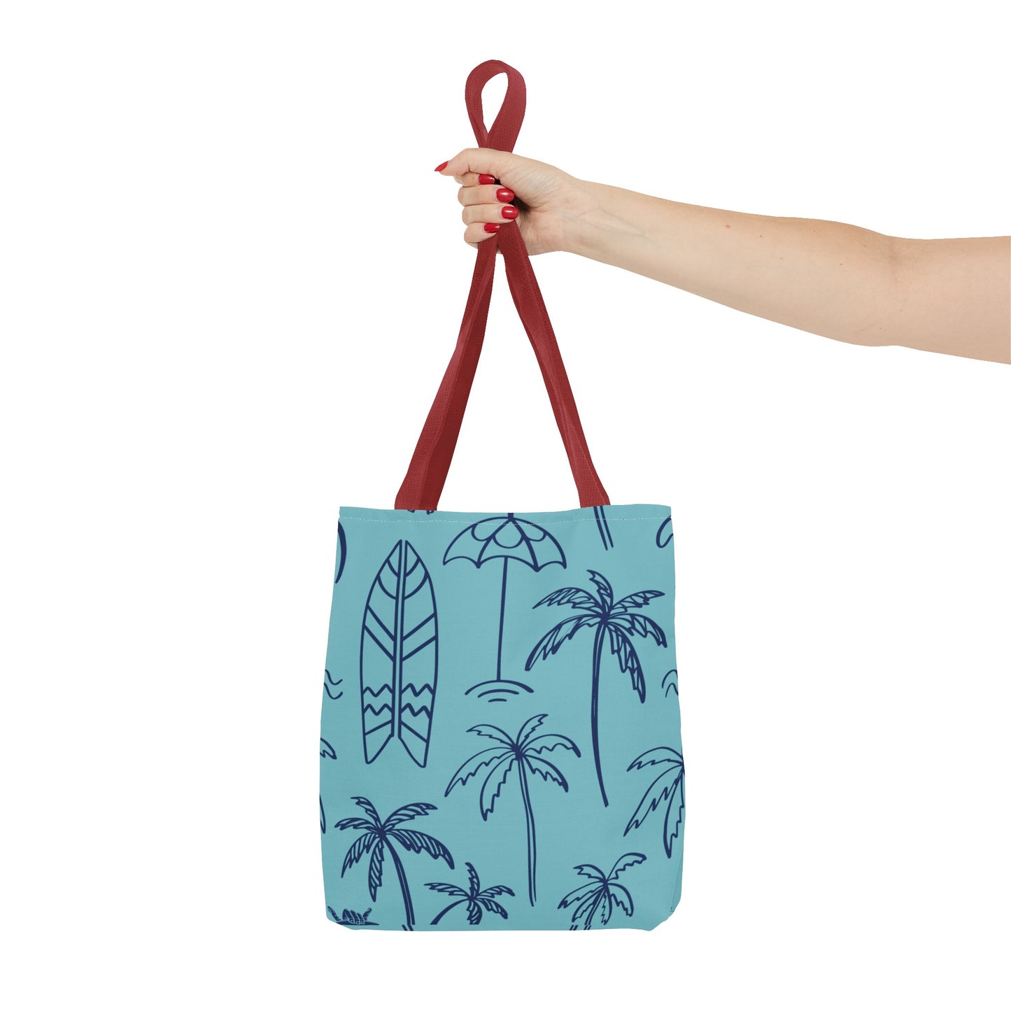 Turquoise and Royal Tote Bag