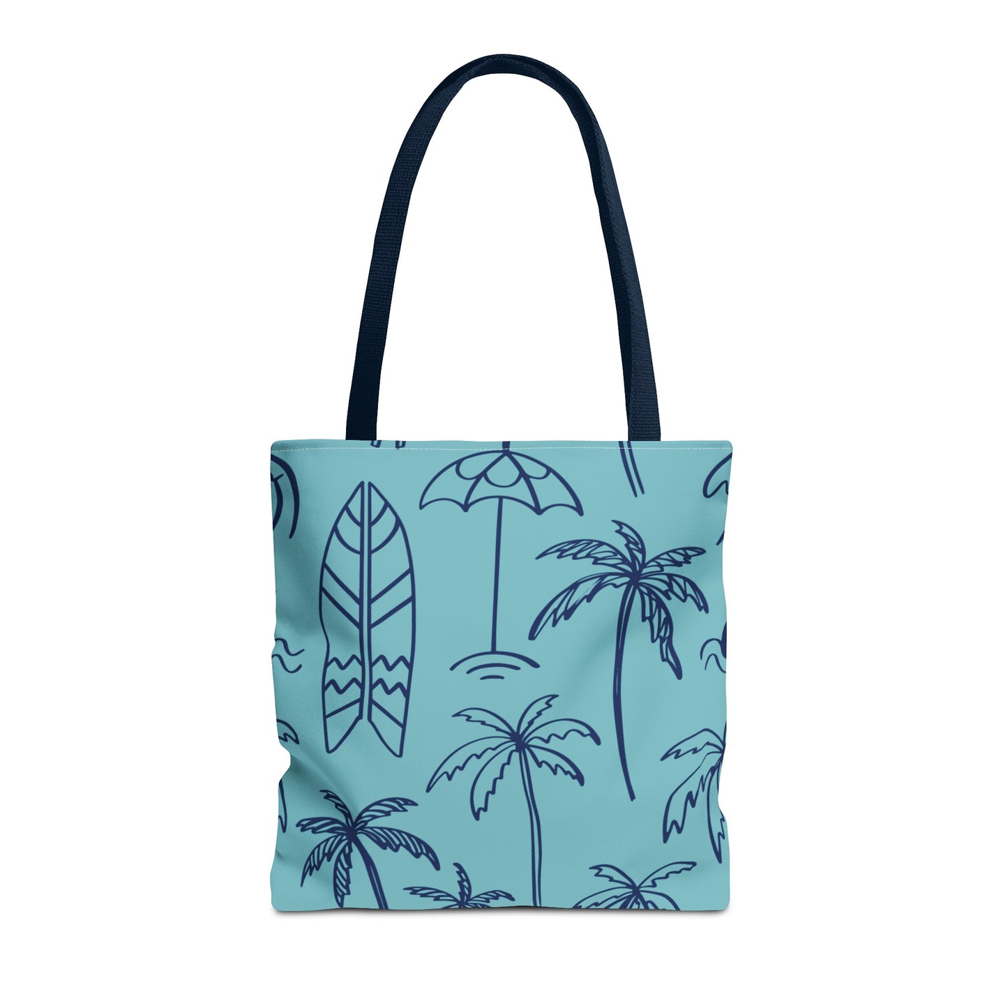 Turquoise and Royal Tote Bag