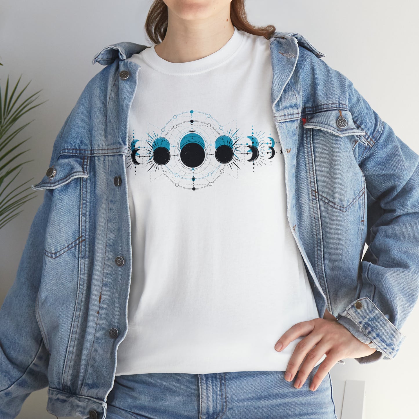 Moon Phase Unisex Heavy Cotton Tee