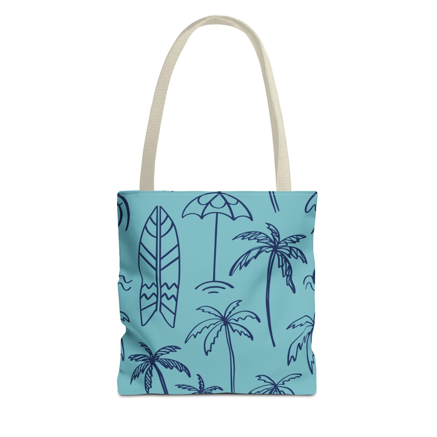 Turquoise and Royal Tote Bag