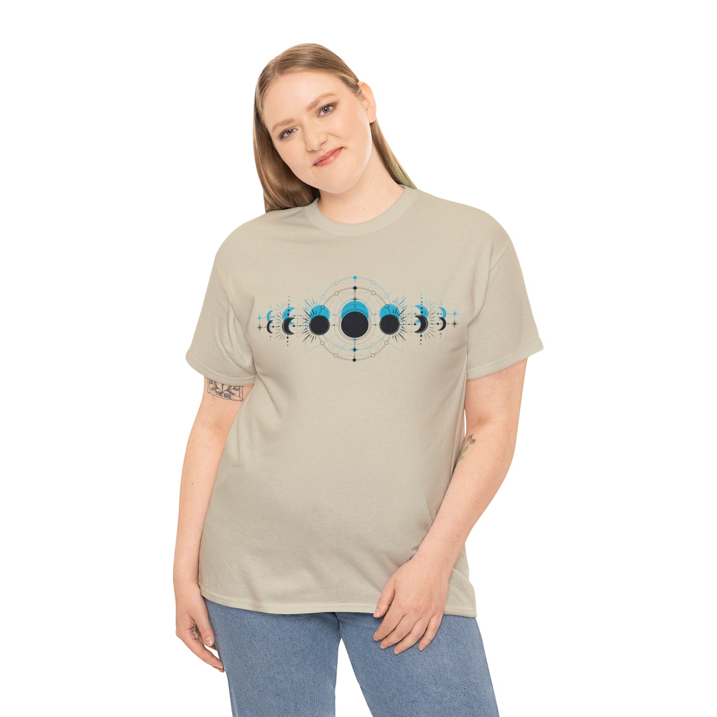 Moon Phase Unisex Heavy Cotton Tee