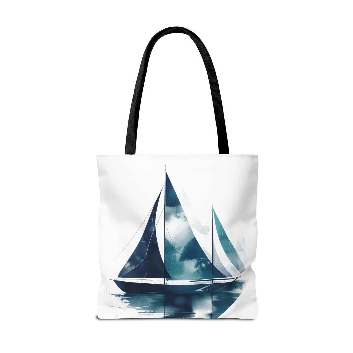 Sailboat Watercolor Tote Bag
