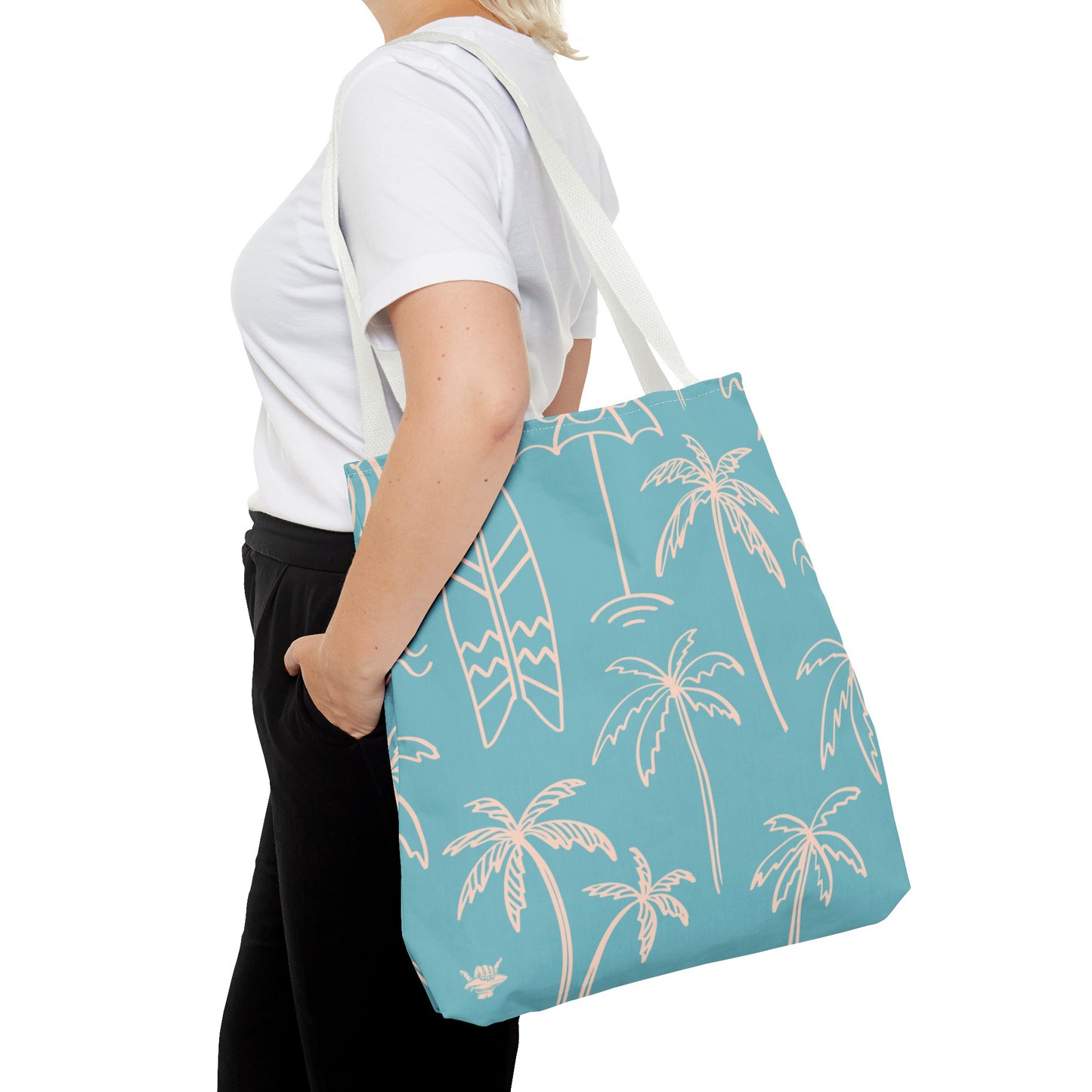 Turquoise and Sand Tote Bag