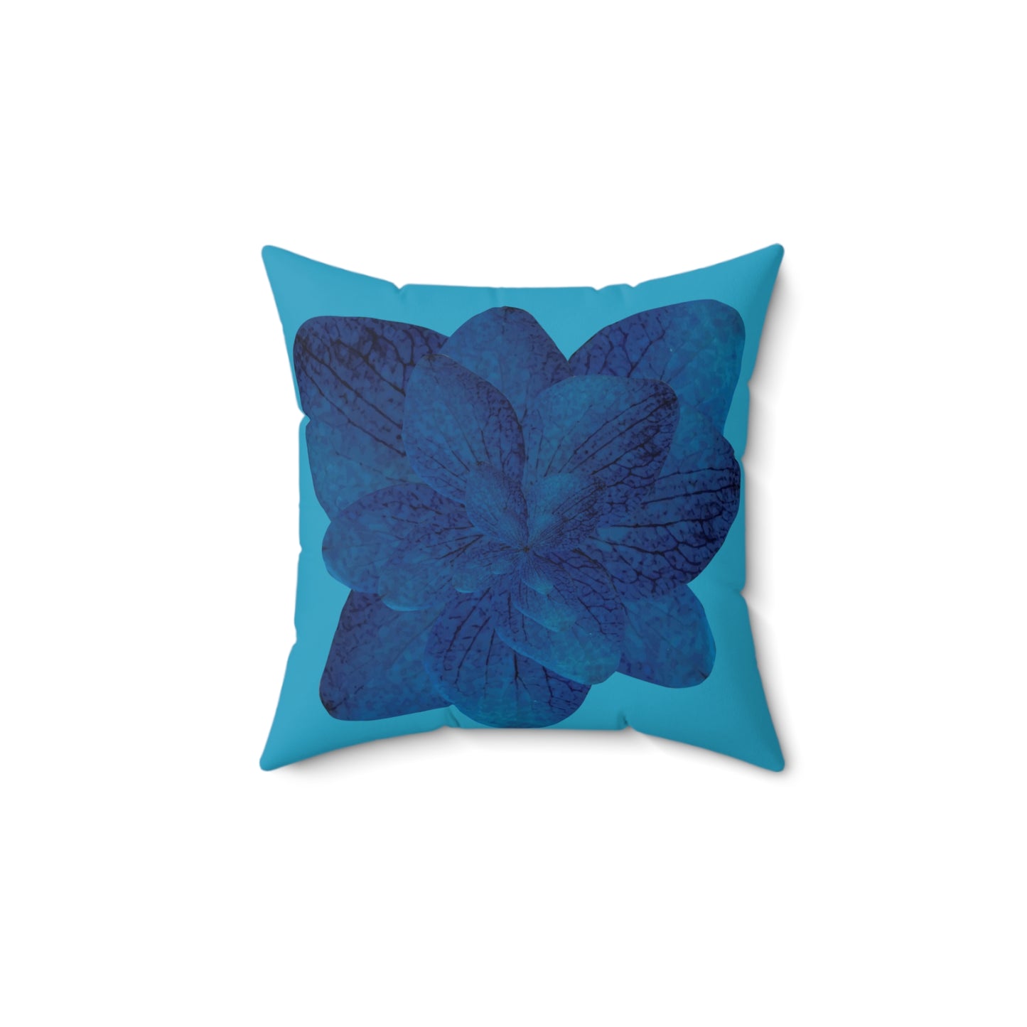 Blue Leaves Pillow