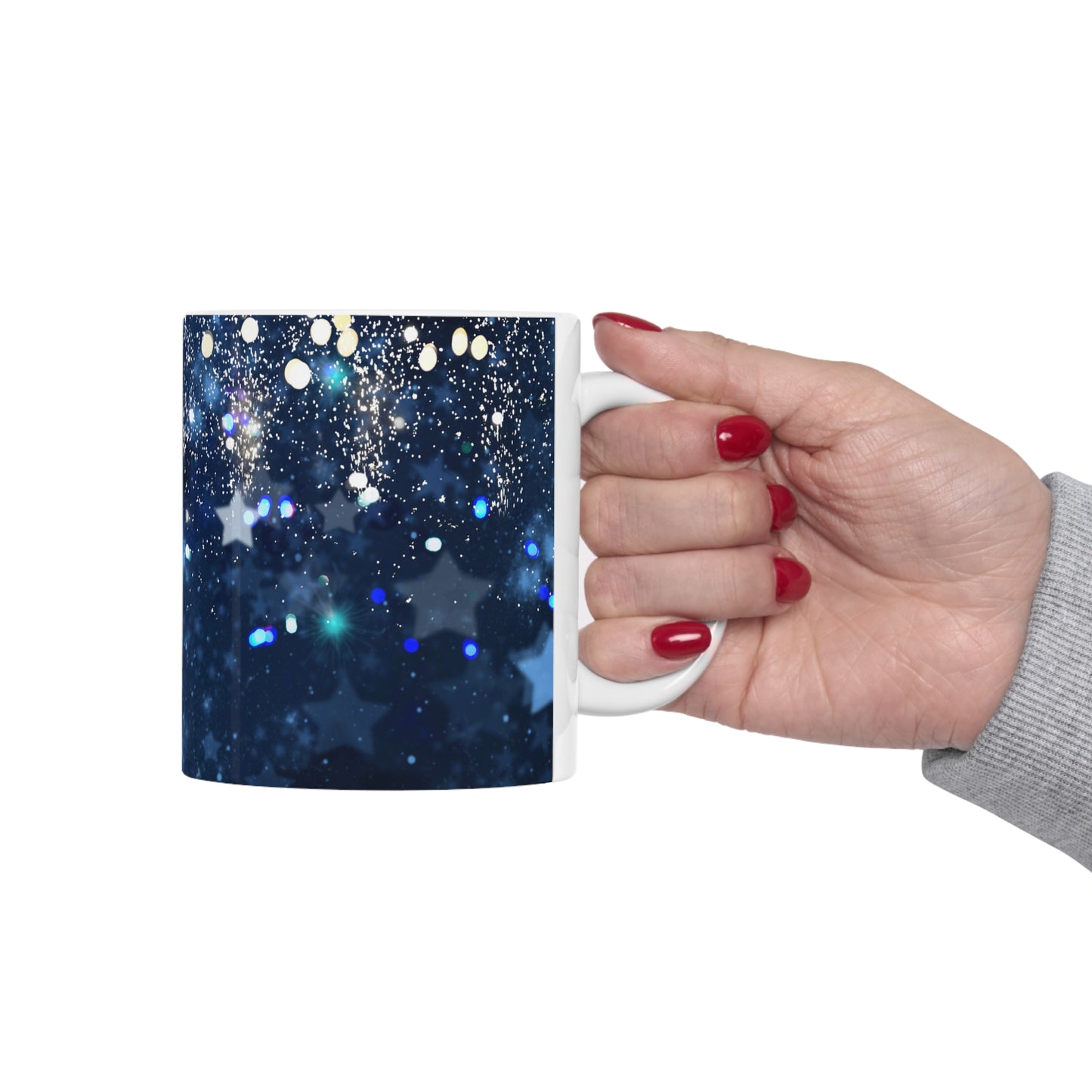 Blue Holiday Mug 11oz