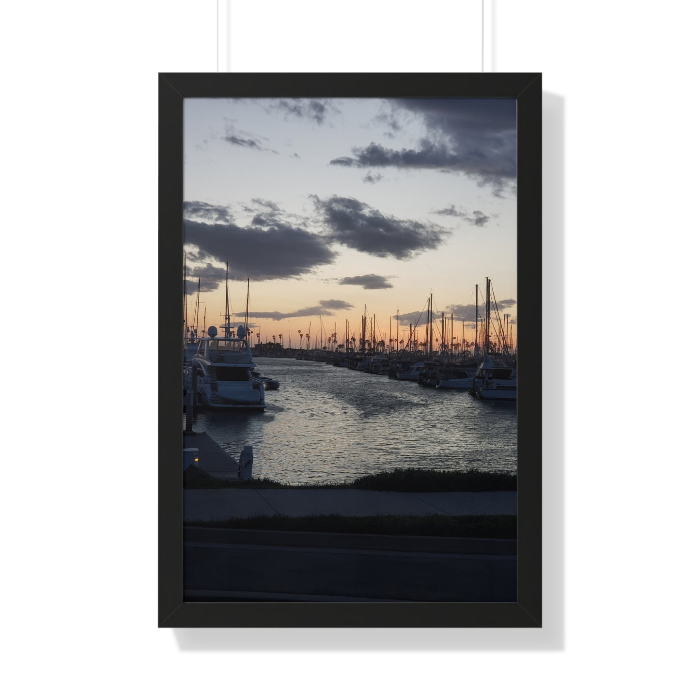Marina Sunset Framed Poster