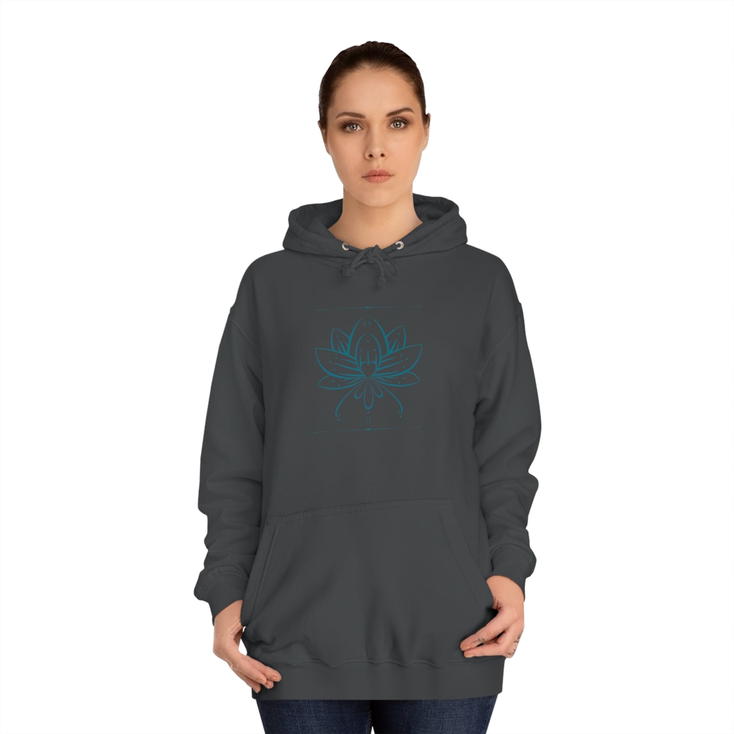 Lotus Flower Unisex College Hoodie