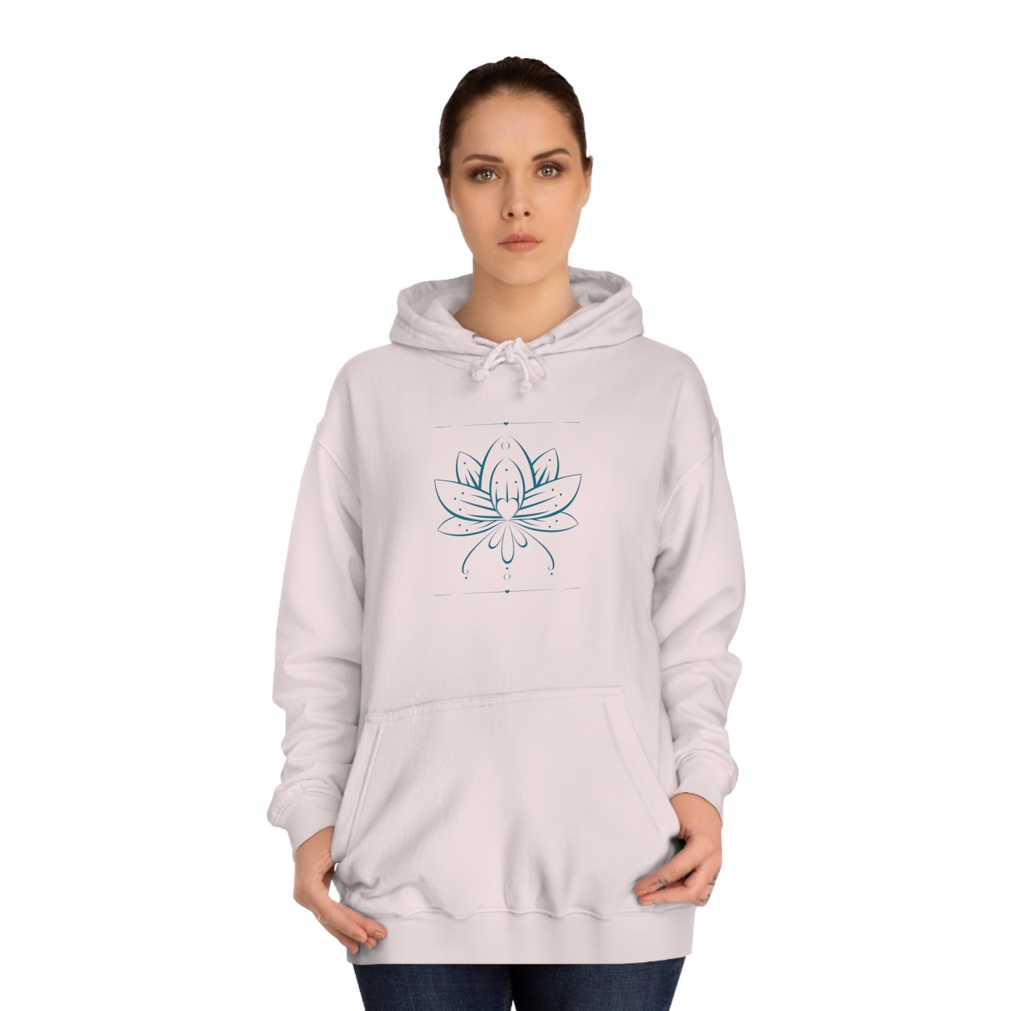 Lotus Flower Unisex College Hoodie