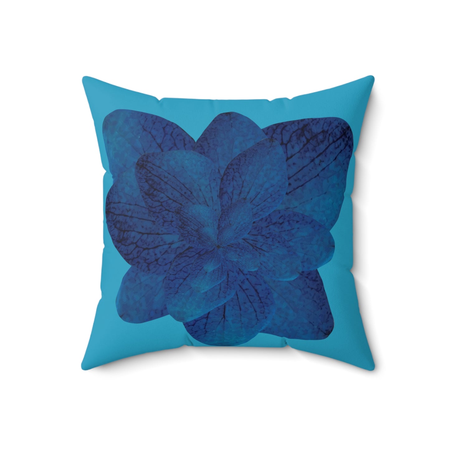 Blue Leaves Pillow