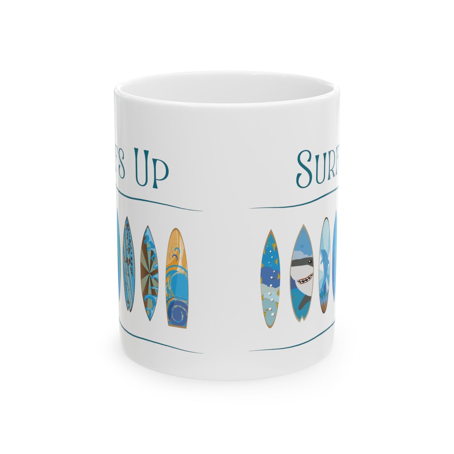 Surfs Up Ceramic Mug, (11oz, 15oz)