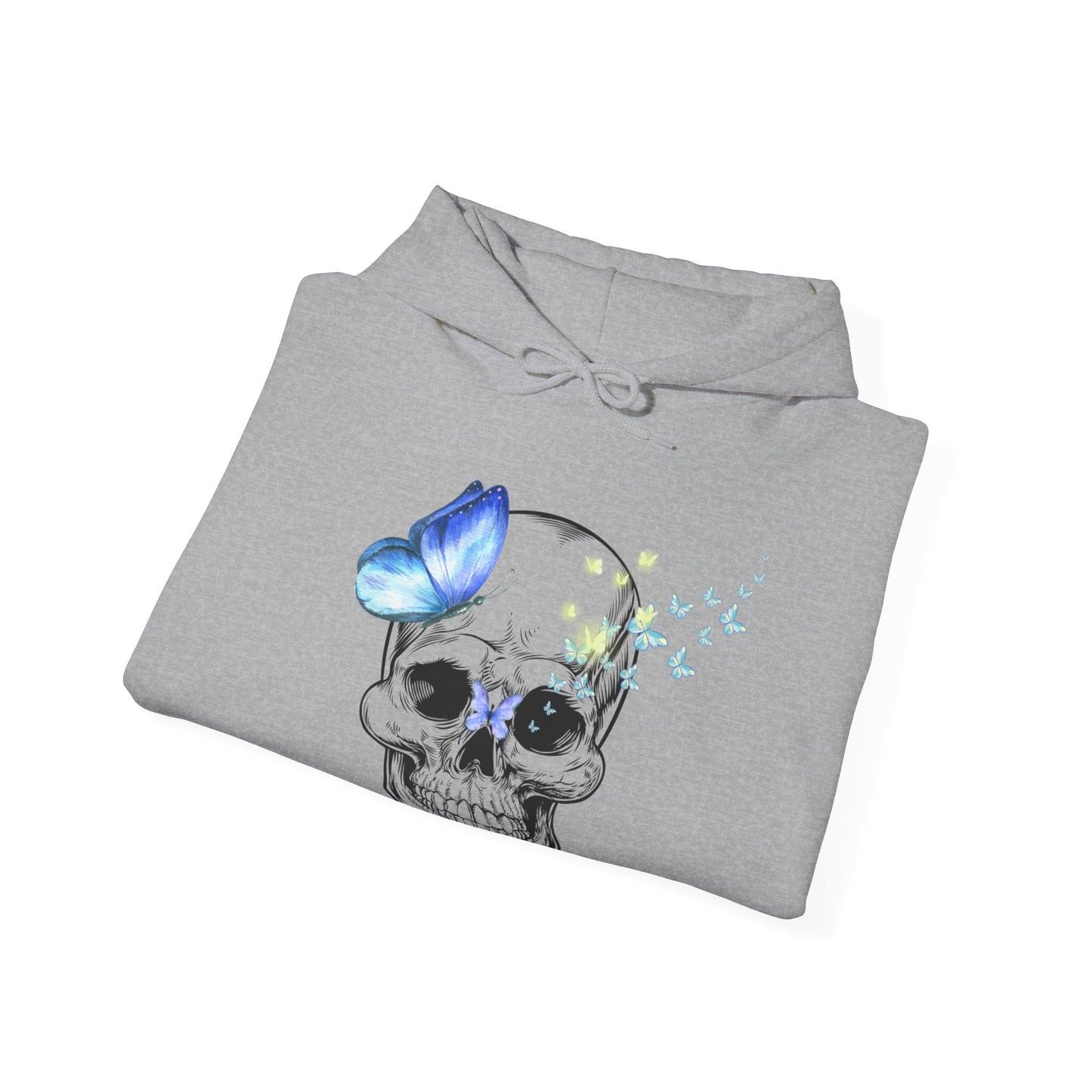 Skull and Butterfly Unisex Heavy Blend™ Hooded Sweatshirt