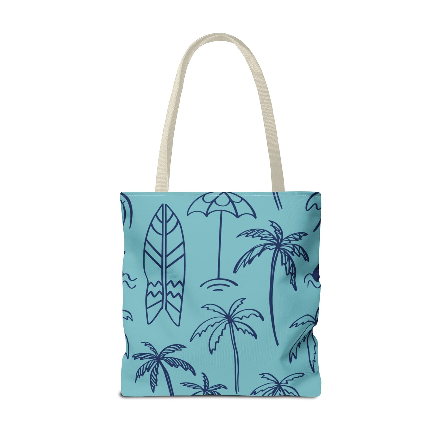 Turquoise and Royal Tote Bag