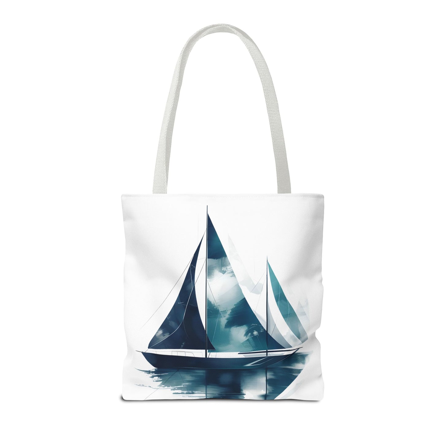 Sailboat Watercolor Tote Bag