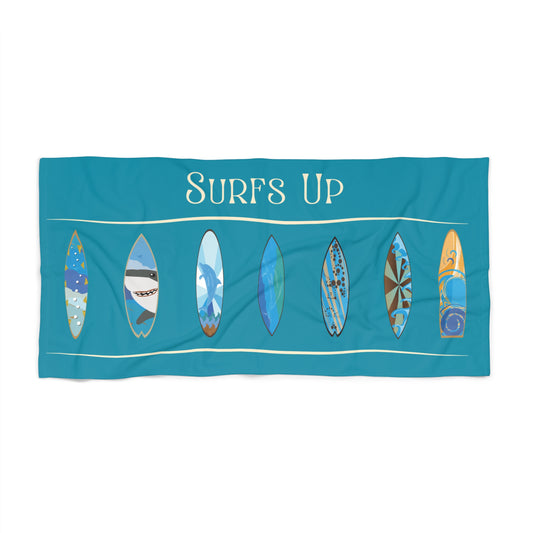 Surfs Up Beach Towel