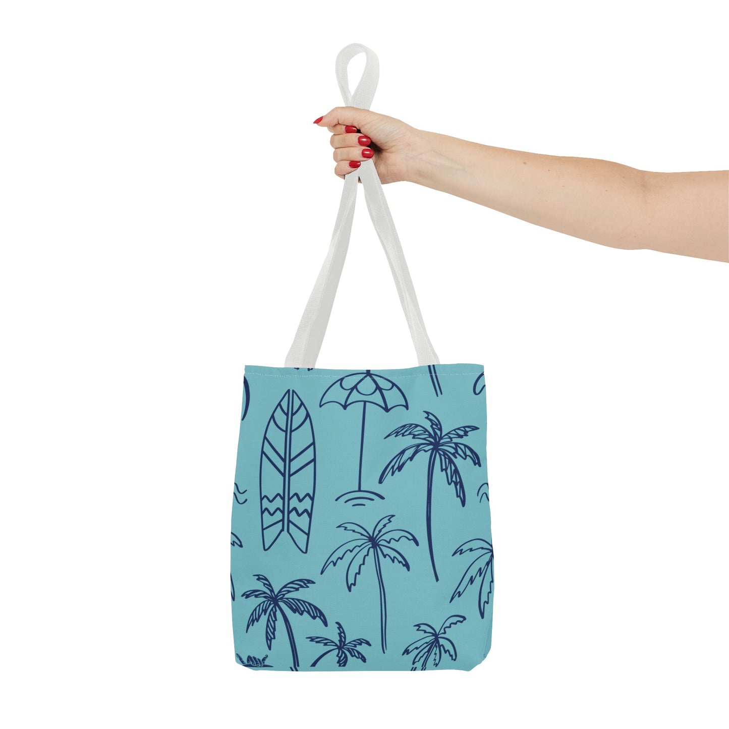 Turquoise and Royal Tote Bag