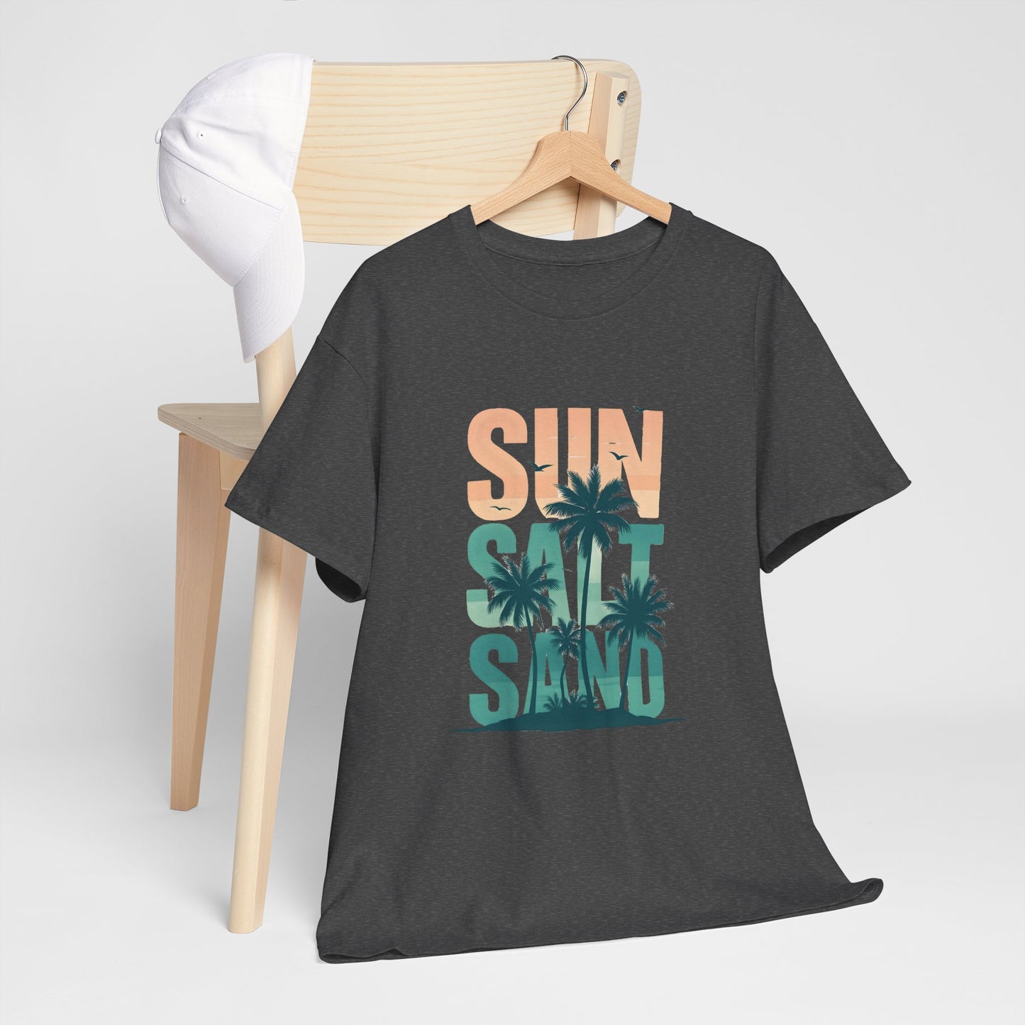 Sun, Salt, Sand Unisex Heavy Cotton Tee | Beach Vibes