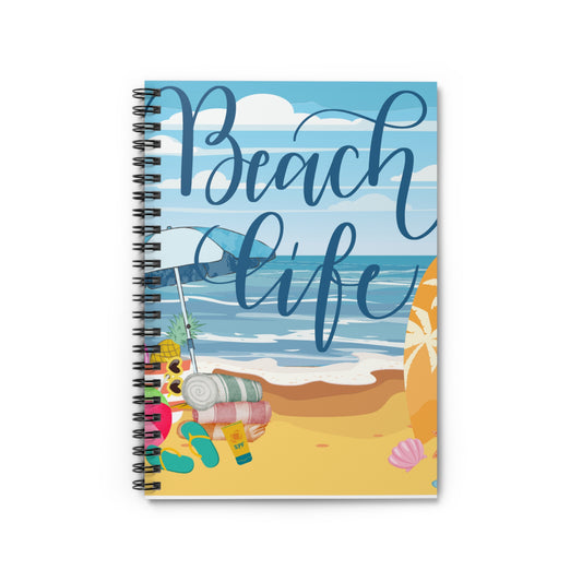 Beach Life Spiral Notebook