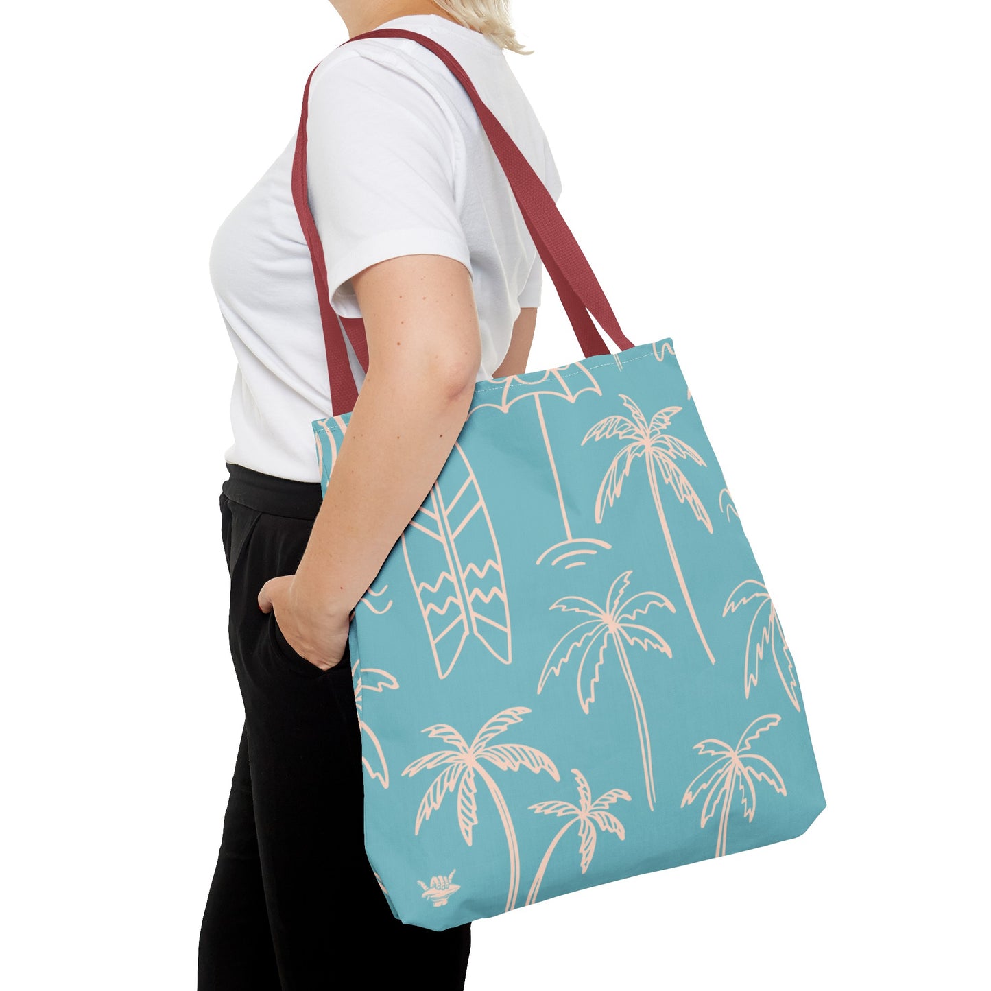 Turquoise and Sand Tote Bag