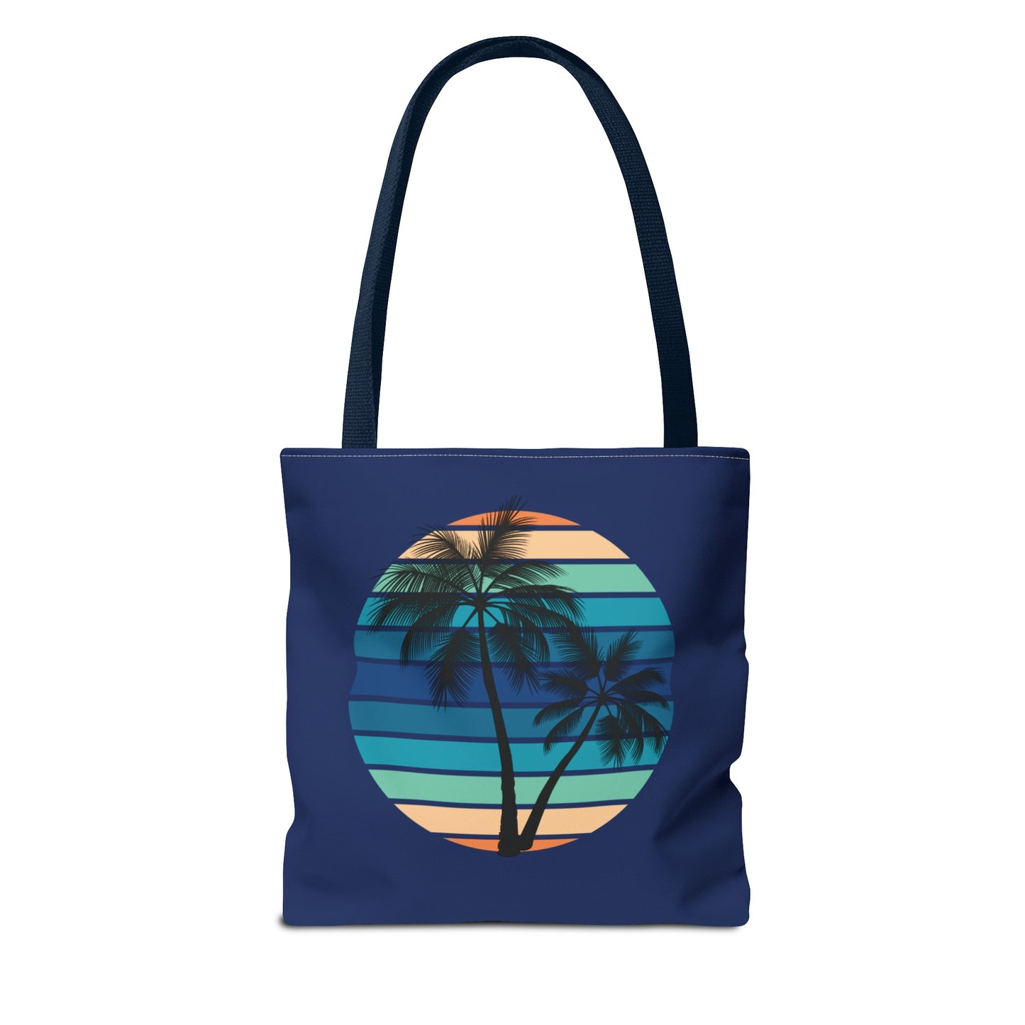 Palm Tree (Navy Background) Tote Bag