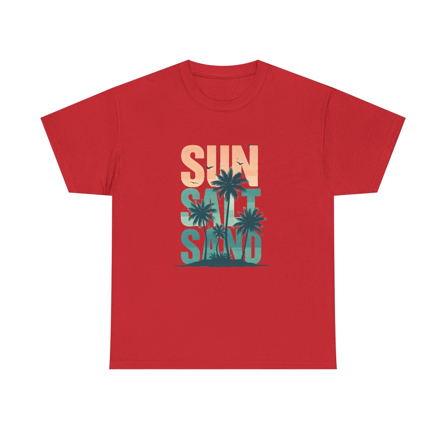 Sun, Salt, Sand Unisex Heavy Cotton Tee | Beach Vibes
