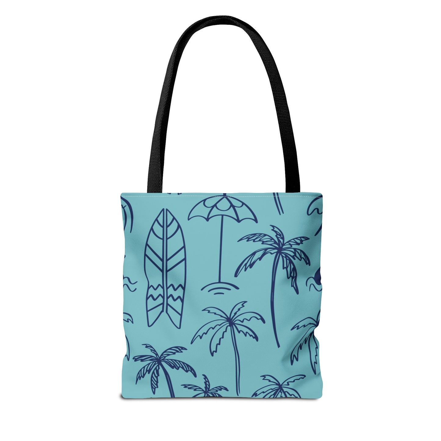 Turquoise and Royal Tote Bag