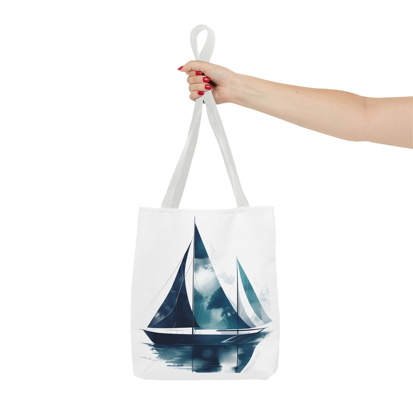 Sailboat Watercolor Tote Bag