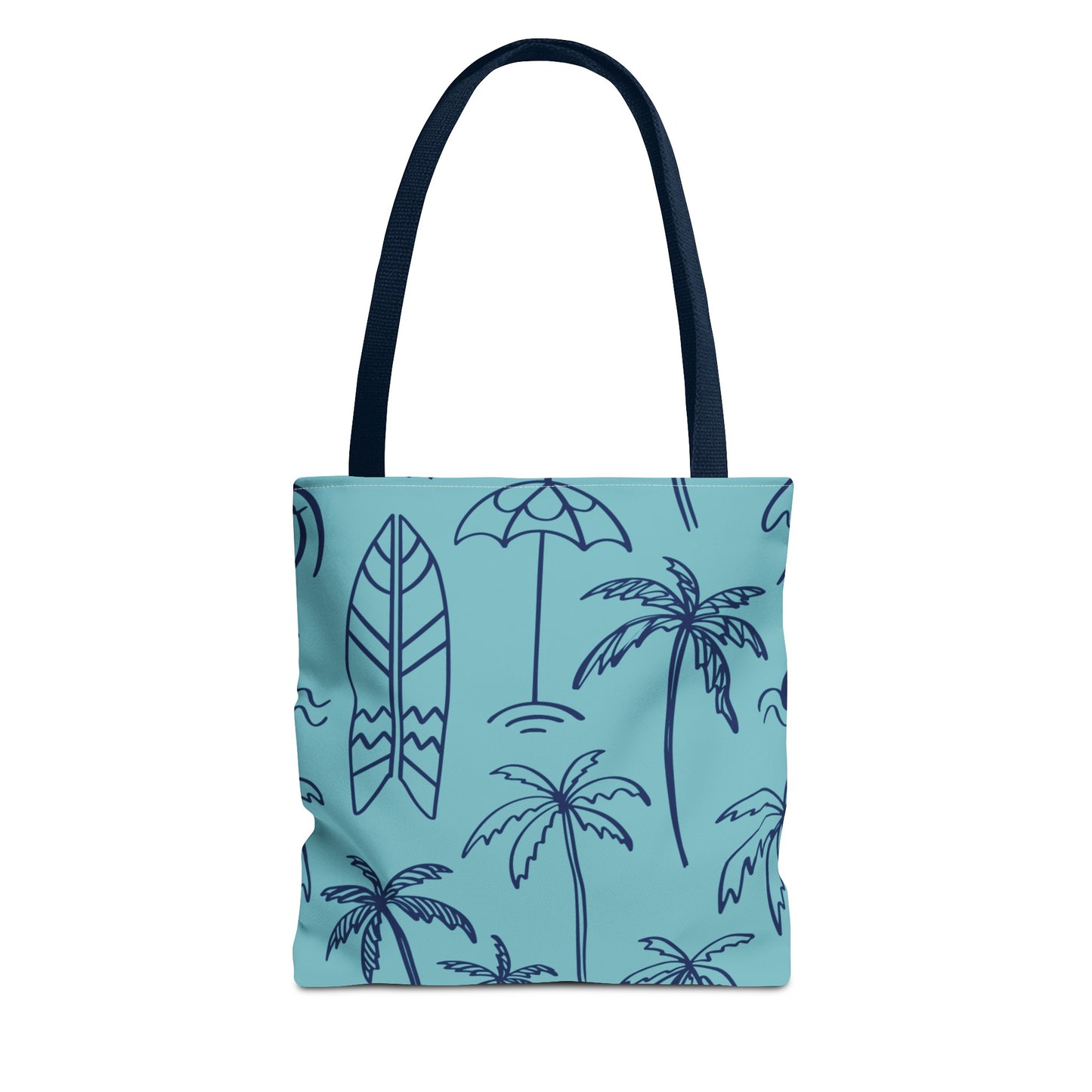 Turquoise and Royal Tote Bag