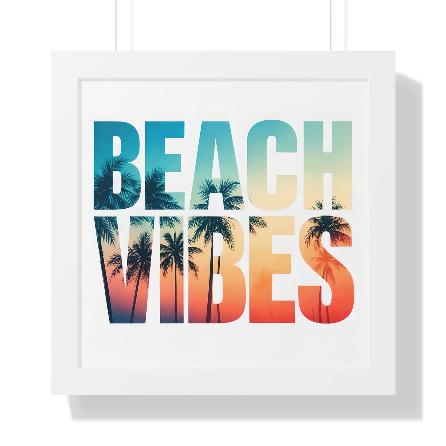 Beach Vibes Framed Poster
