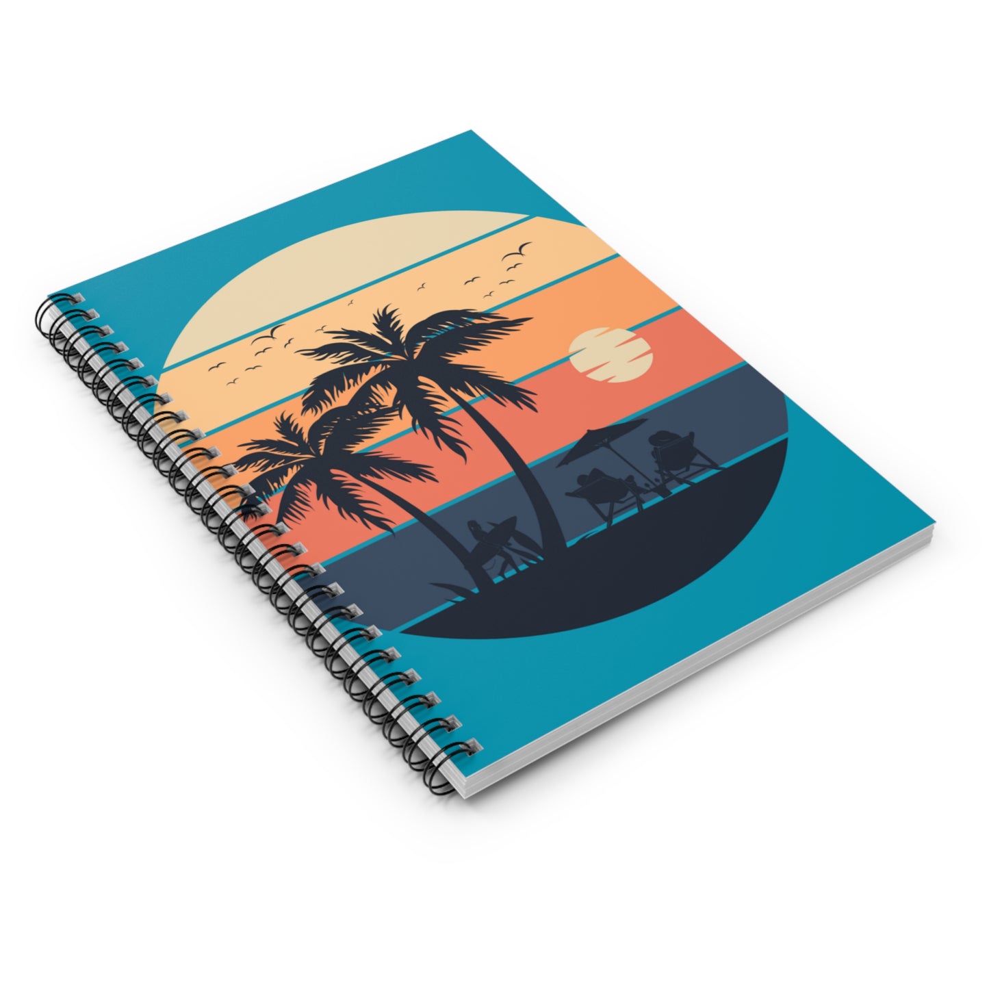 Palm Sunset Spiral Notebook