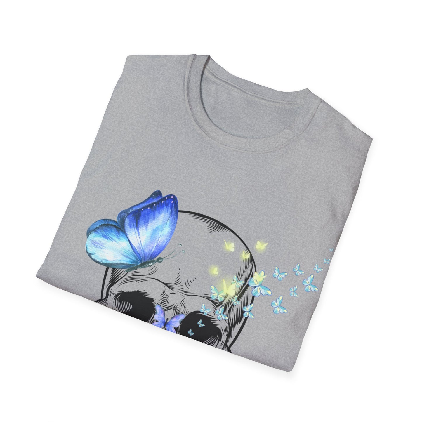 Skull and Butterfly Unisex Softstyle T-Shirt