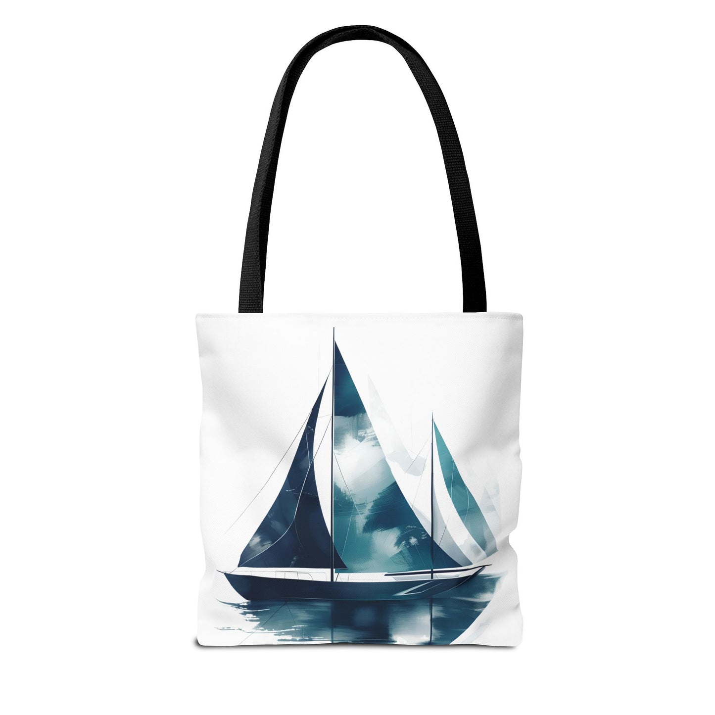 Sailboat Watercolor Tote Bag