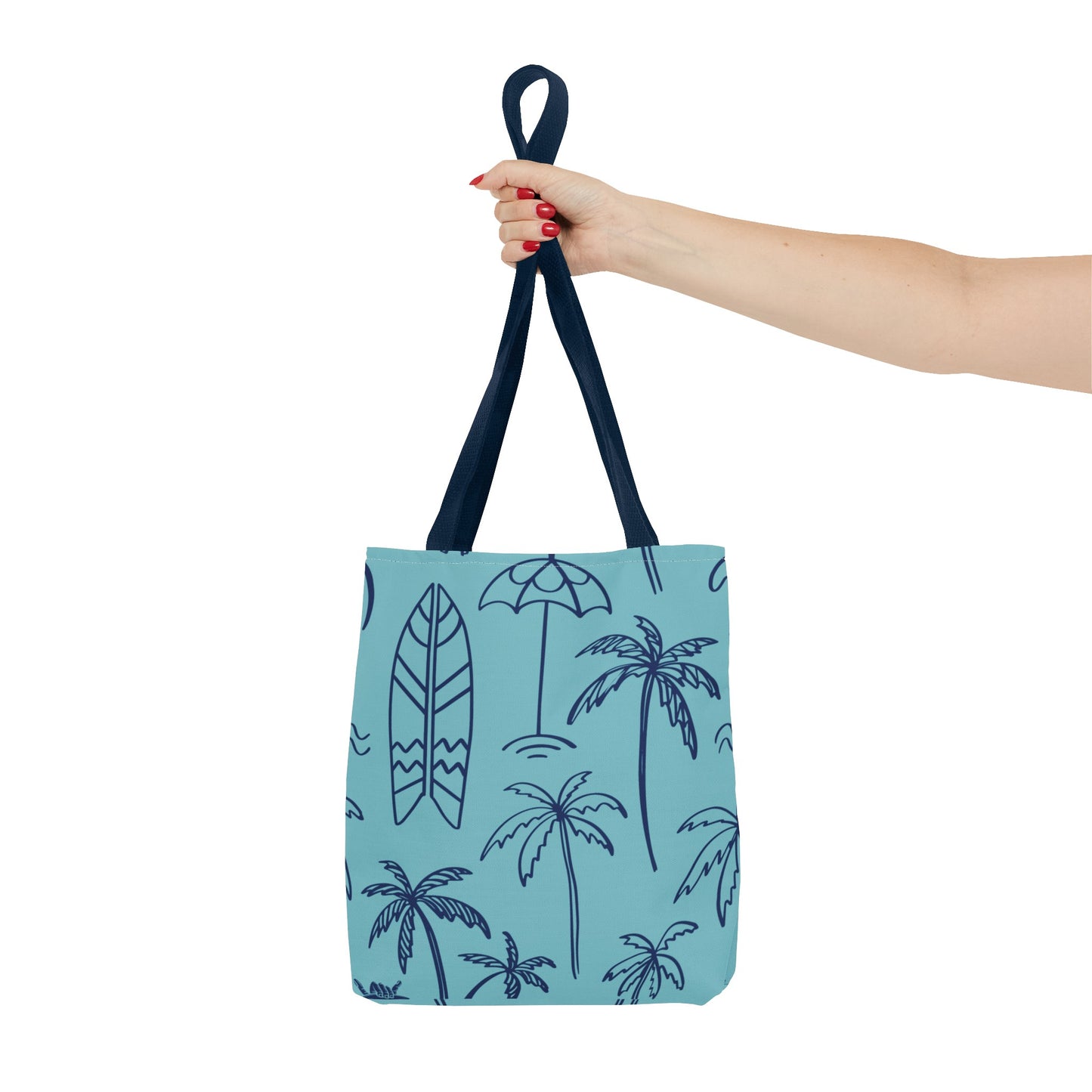 Turquoise and Royal Tote Bag