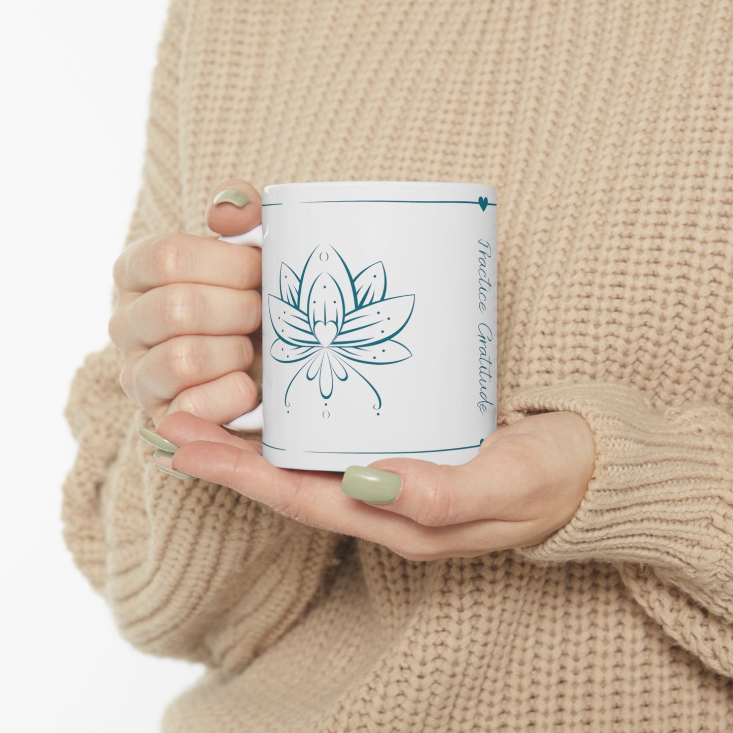 Lotus Flower Ceramic Mug 11oz