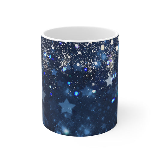 Blue Holiday Mug 11oz