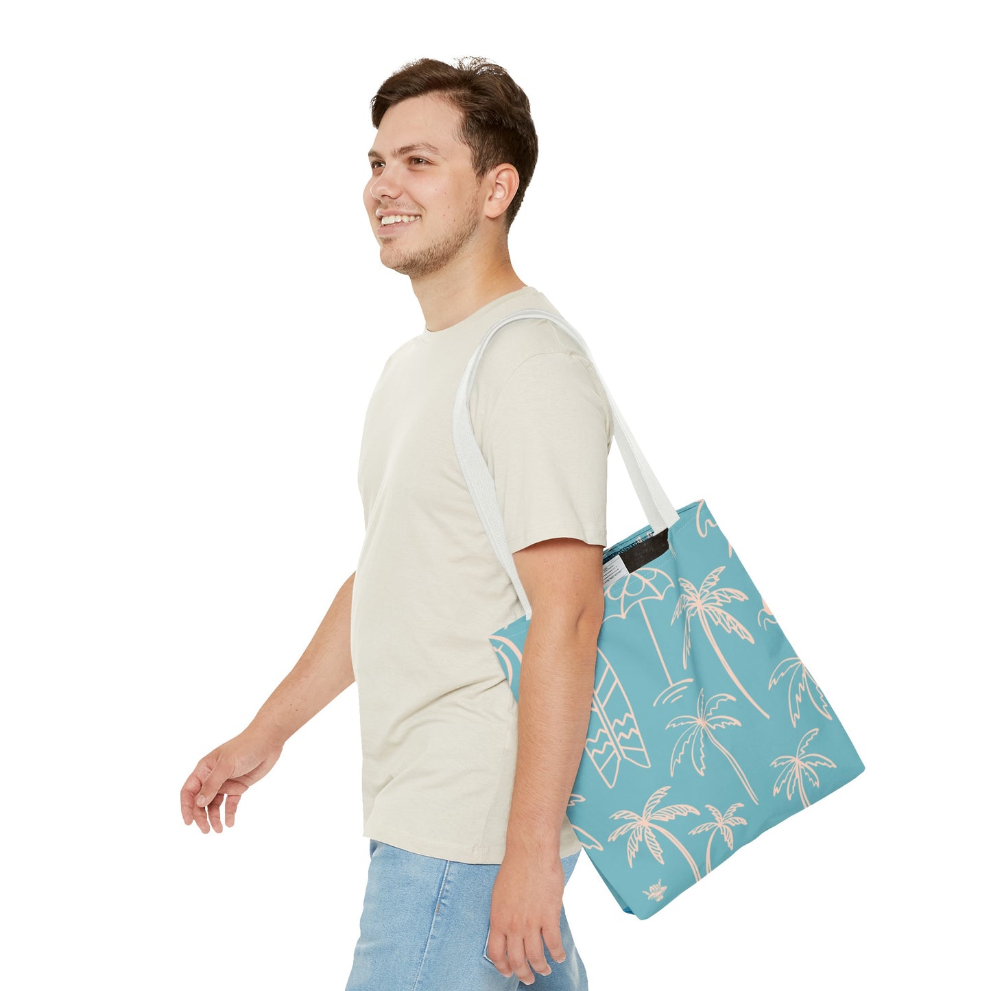 Turquoise and Sand Tote Bag