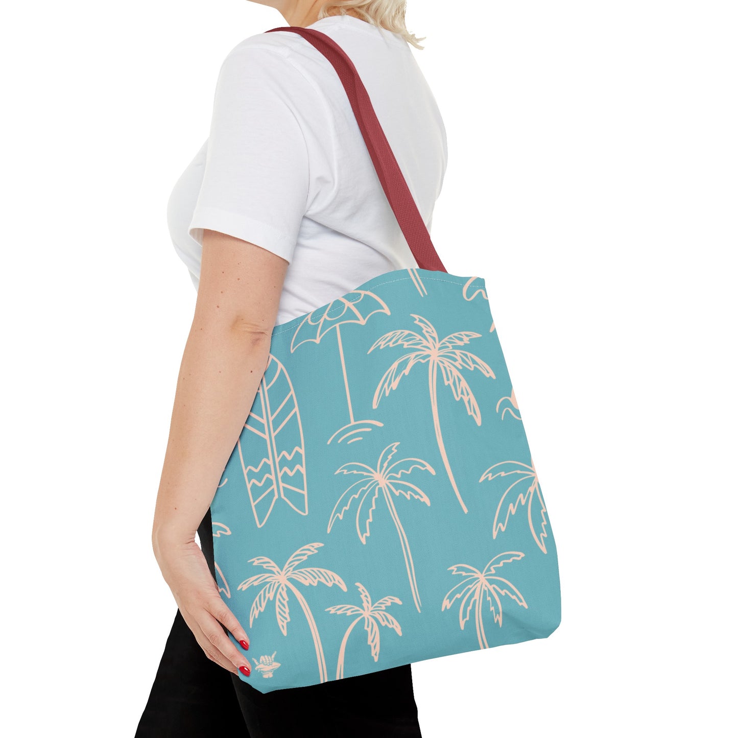 Turquoise and Sand Tote Bag