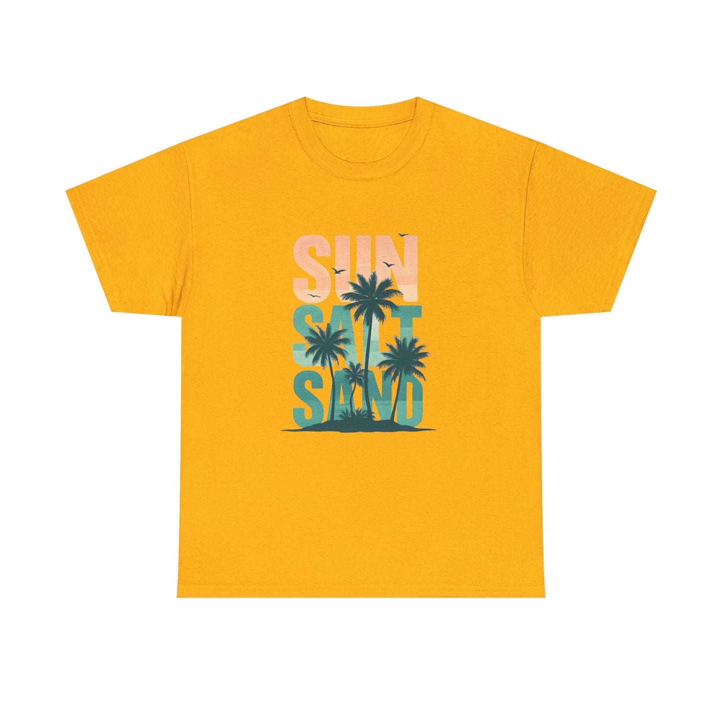 Sun, Salt, Sand Unisex Heavy Cotton Tee | Beach Vibes