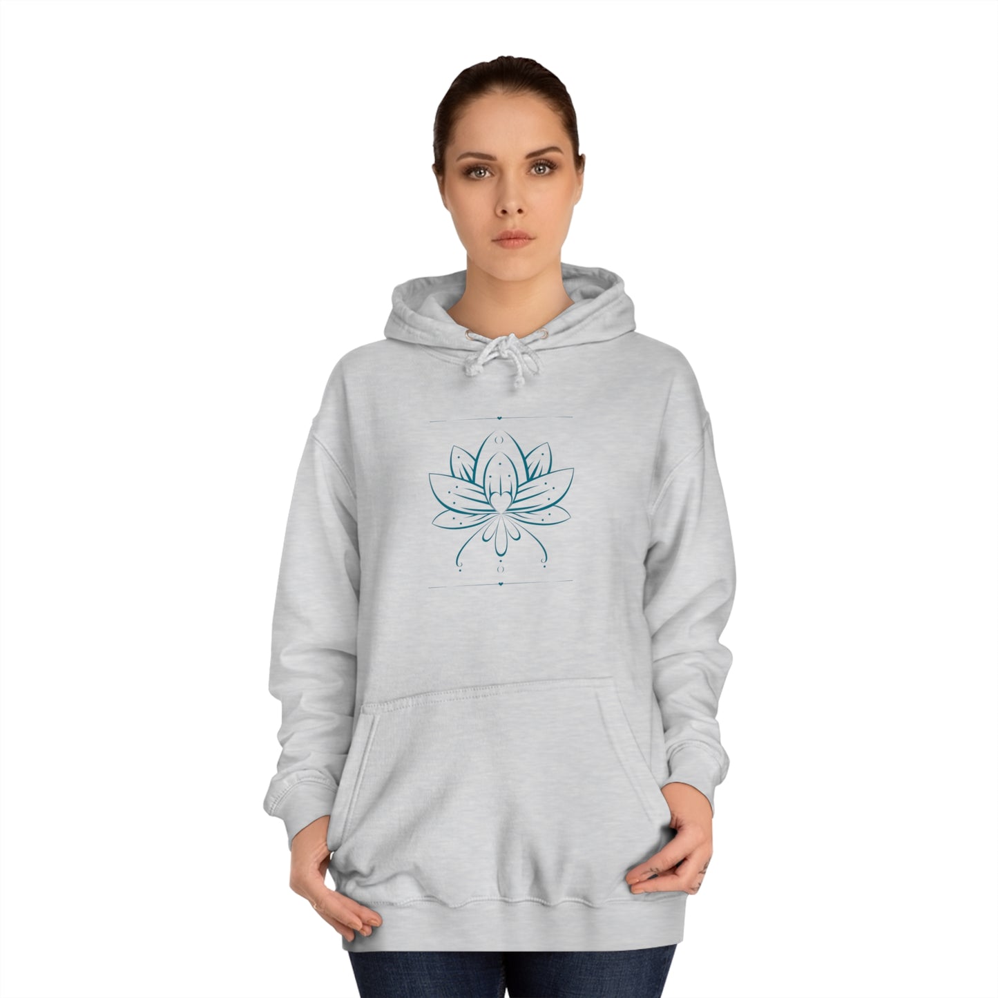 Lotus Flower Unisex College Hoodie