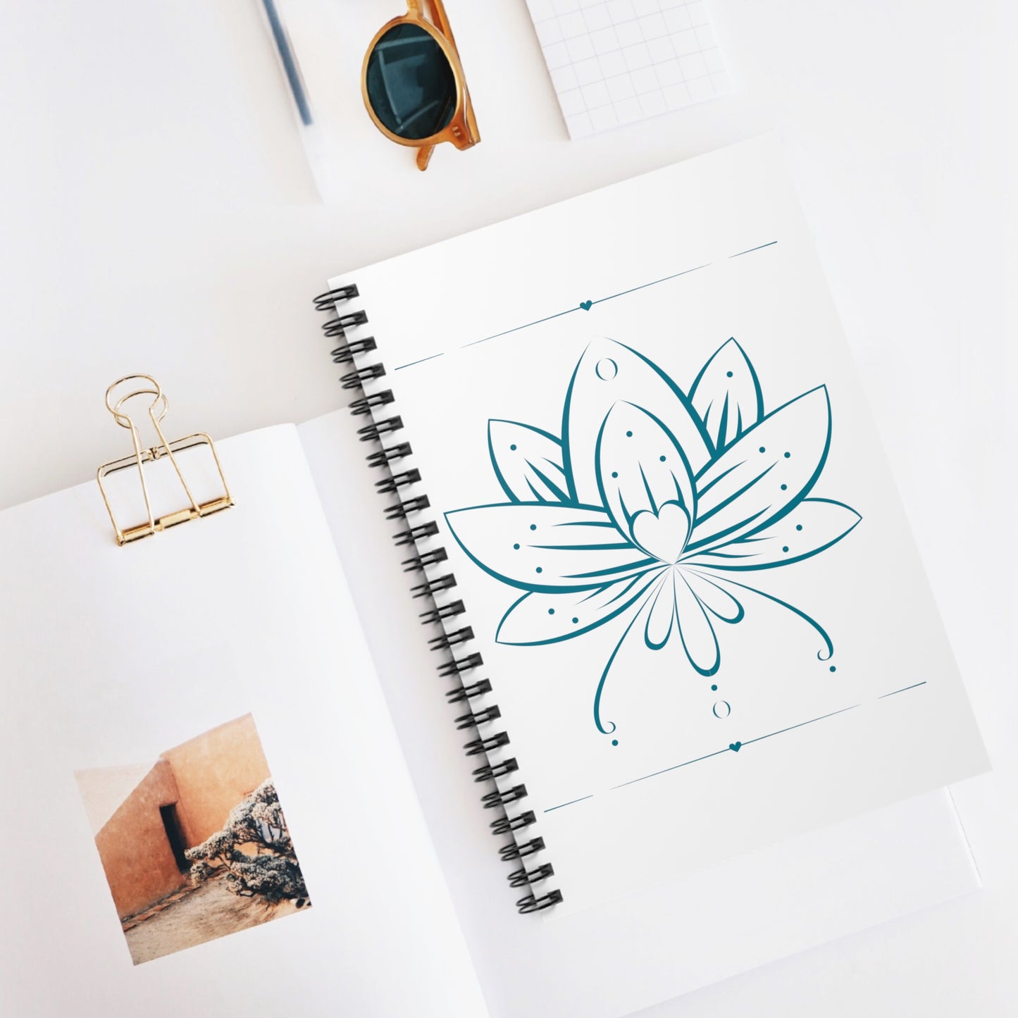 Lotus Flower Spiral Notebook