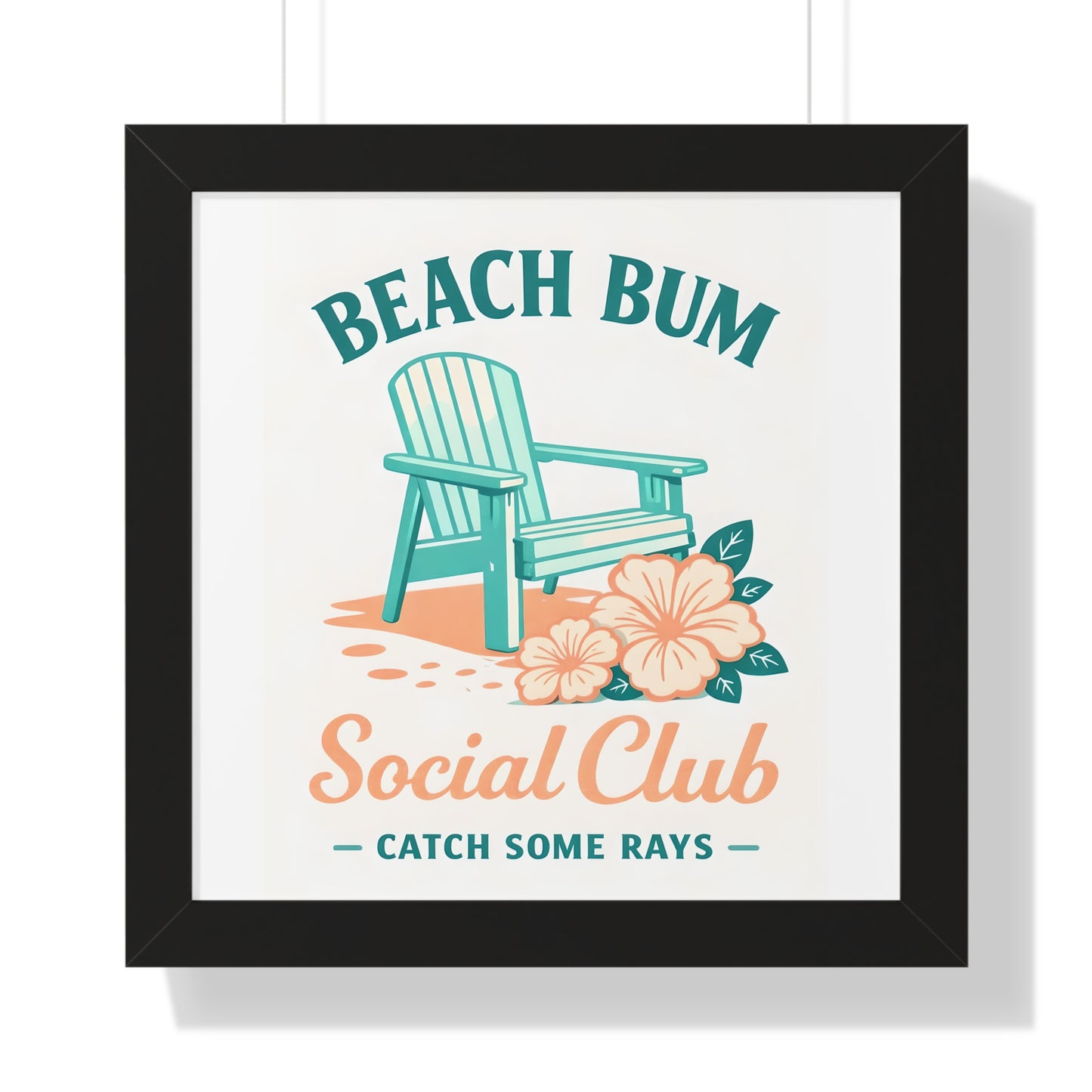Beach Bum Social Club Framed Poster