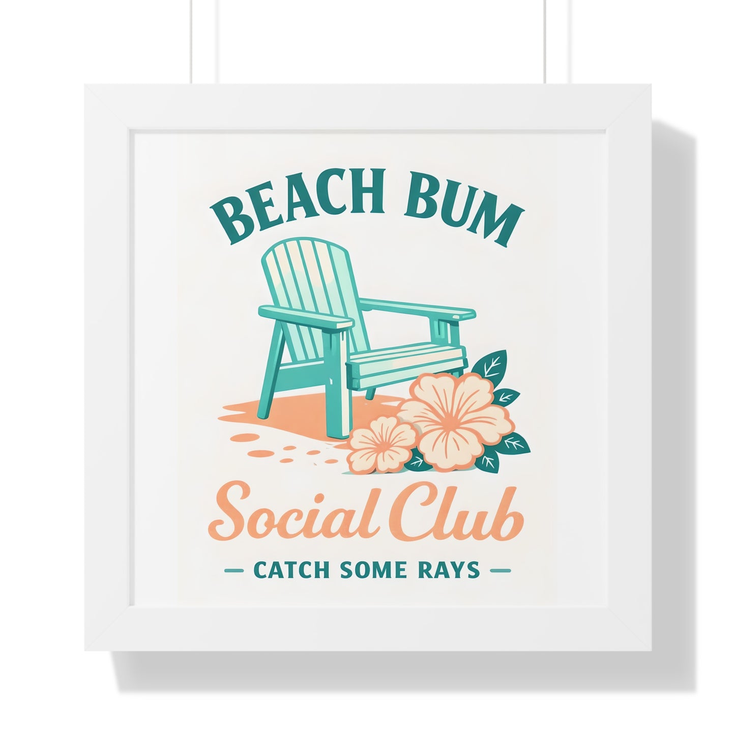 Beach Bum Social Club Framed Poster