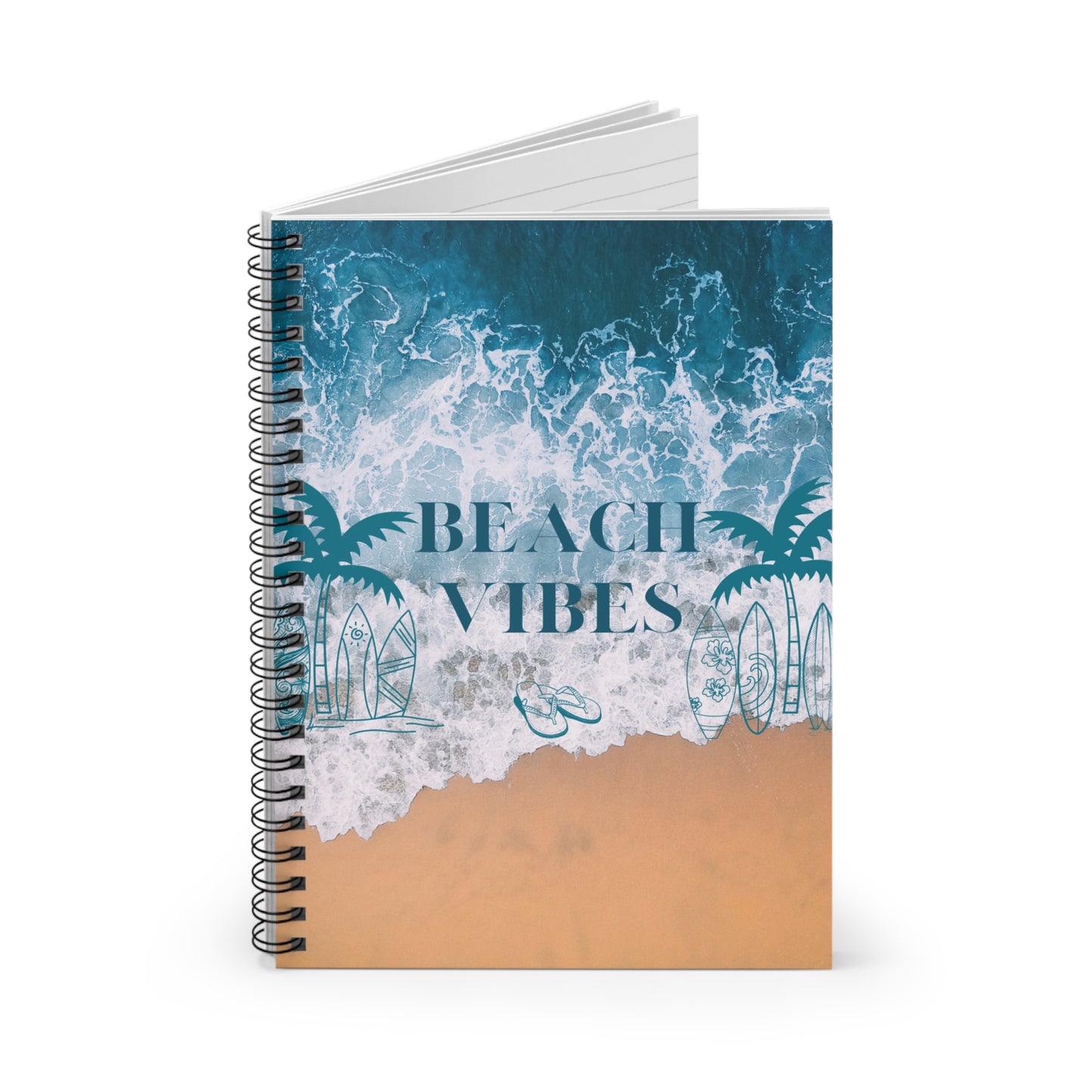 Beach Vibes Spiral Notebook