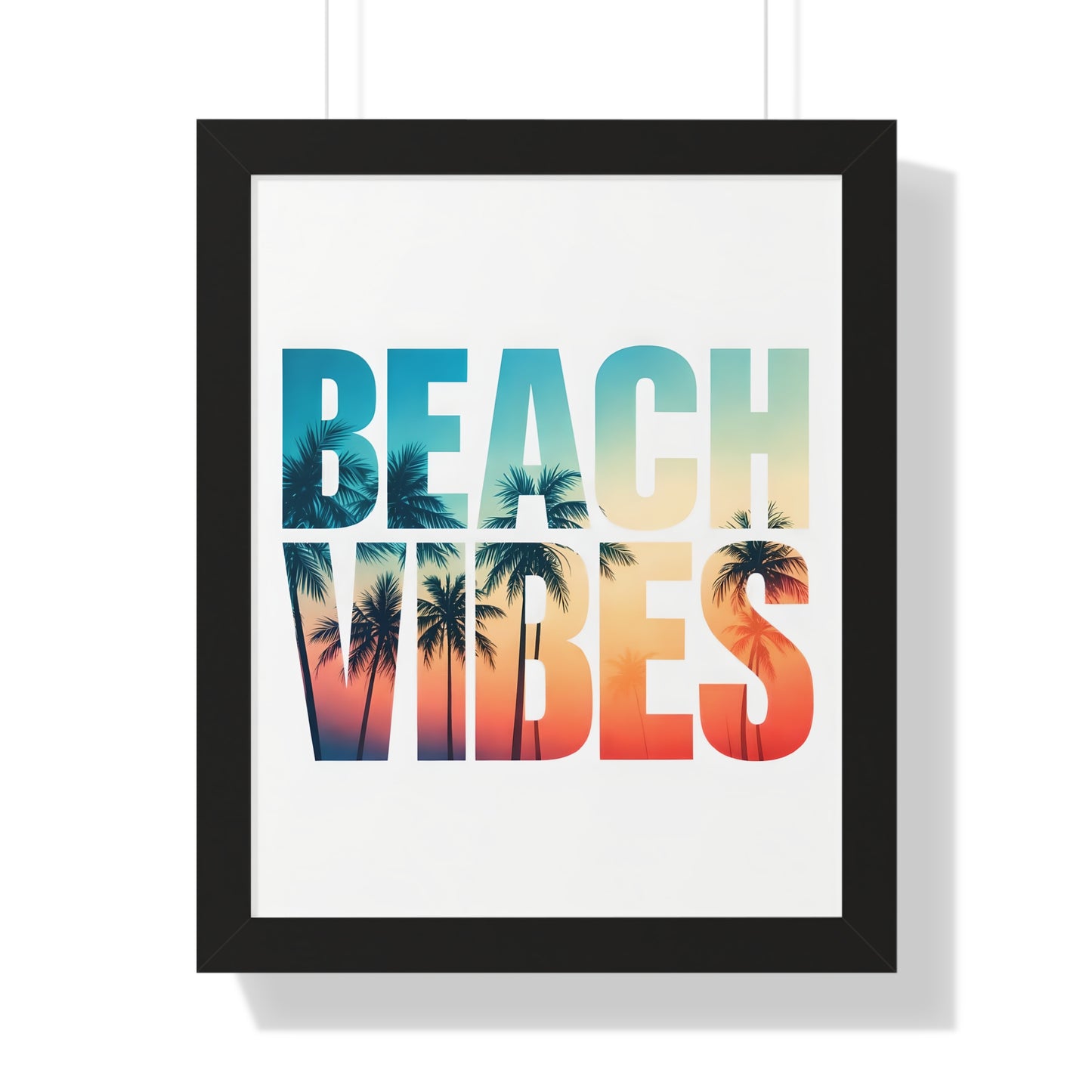 Beach Vibes Framed Poster