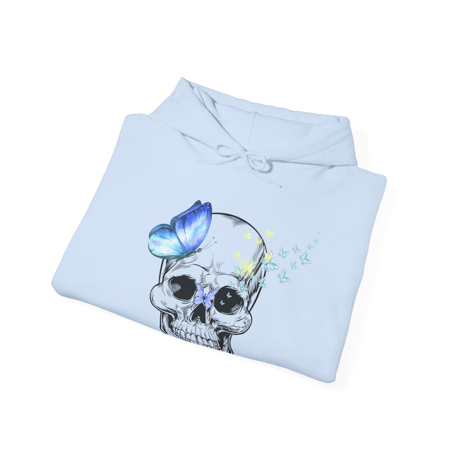 Skull and Butterfly Unisex Heavy Blend™ Hooded Sweatshirt