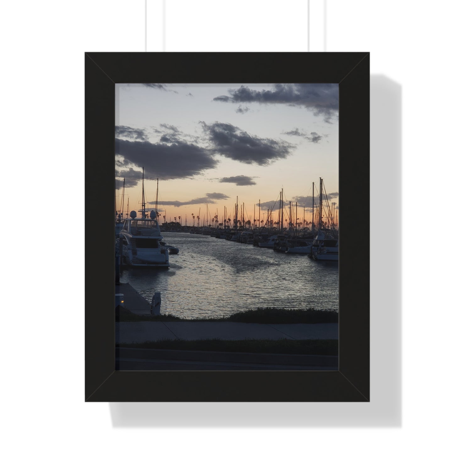 Marina Sunset Framed Poster