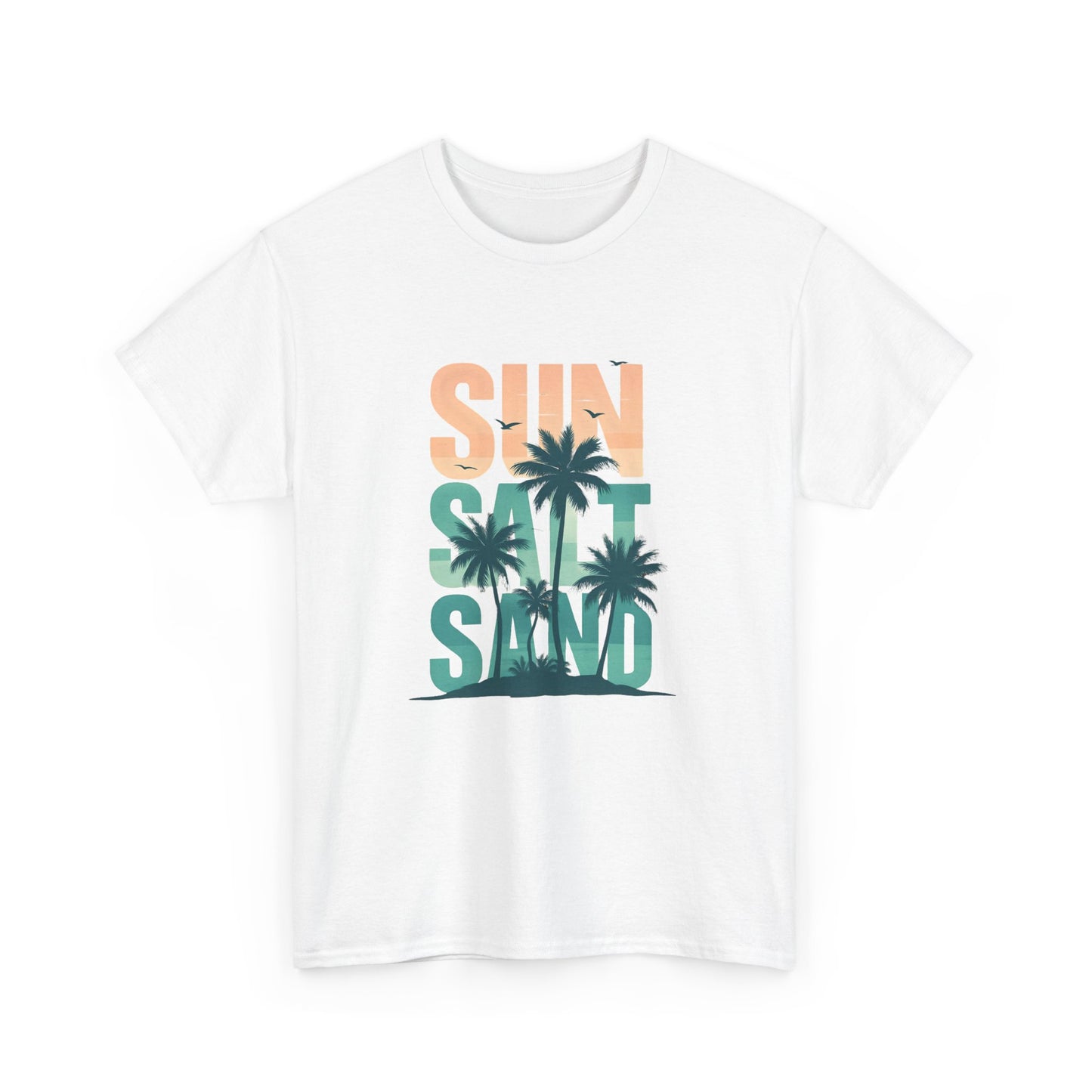 Sun, Salt, Sand Unisex Heavy Cotton Tee | Beach Vibes
